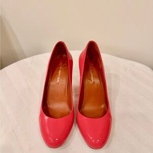 Via Spiga Leather Patent Vibrant Pink Heels